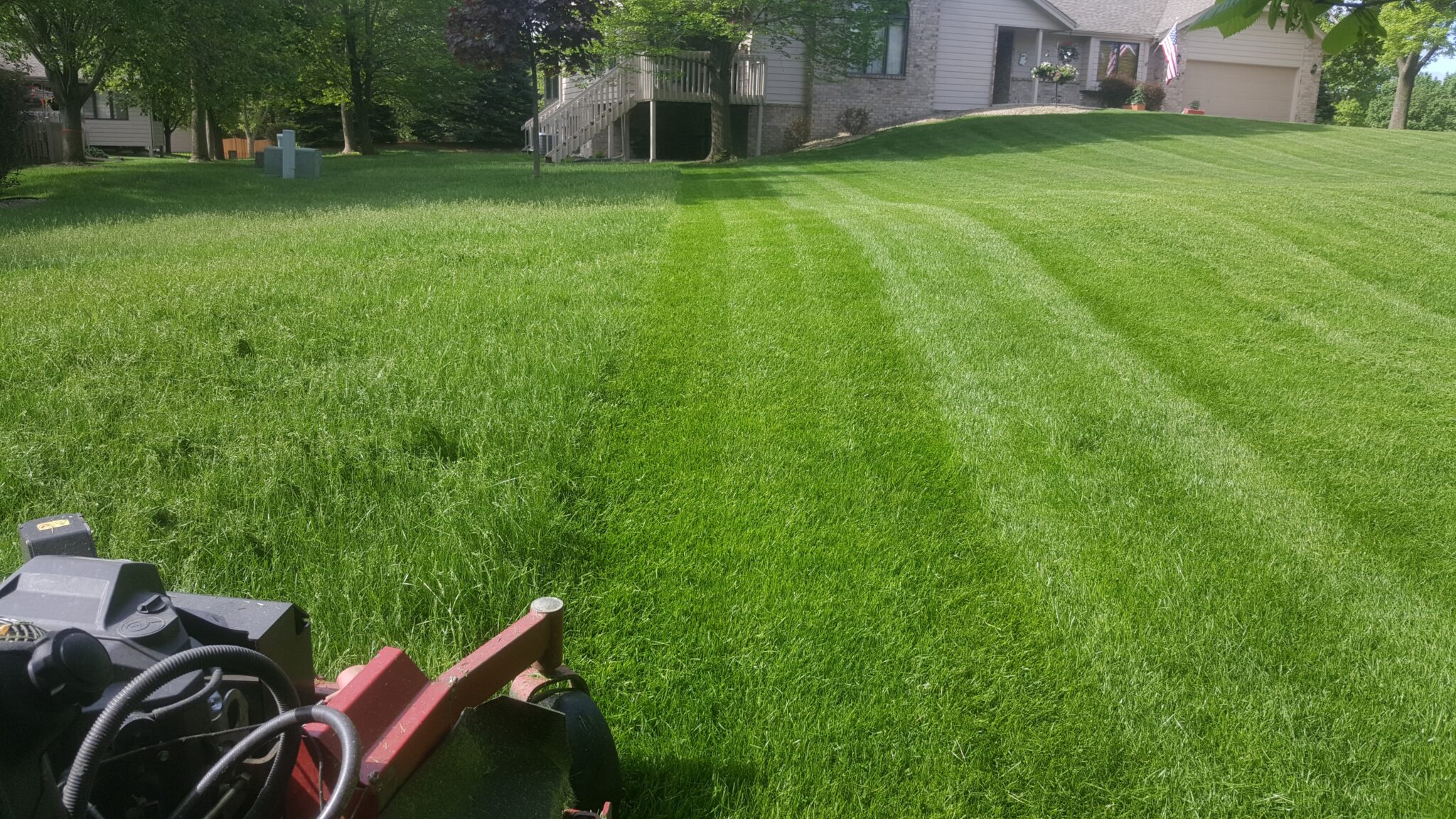 Commercial Lawn Mowing Service Company MN | Green and Black